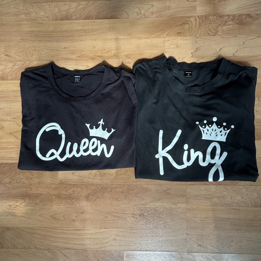 Black King and Queen Shirts